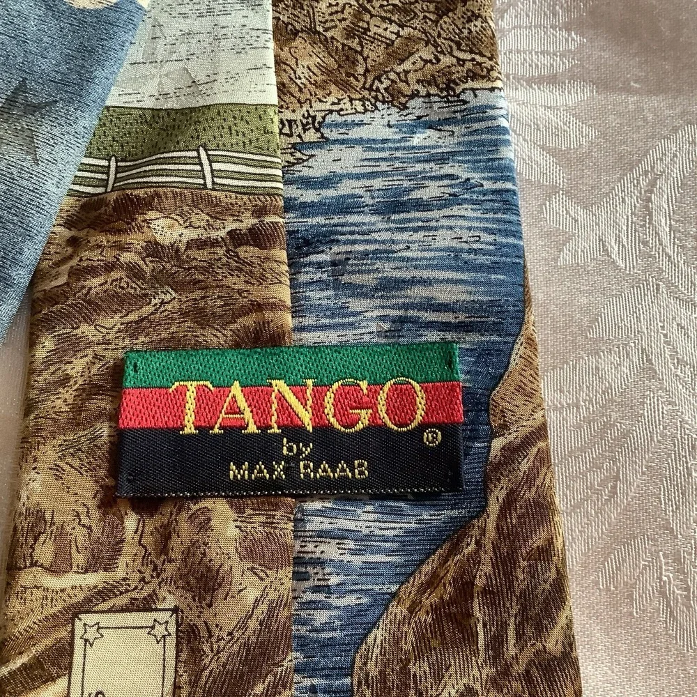 Tango By Max Rabe Necktie Americana Series Harbor Light Circa 1927‎ Lighthouse
